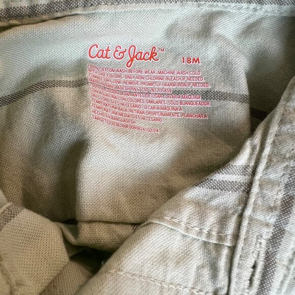 Cat & Jack Striped Shirt - Picture 9 of 11